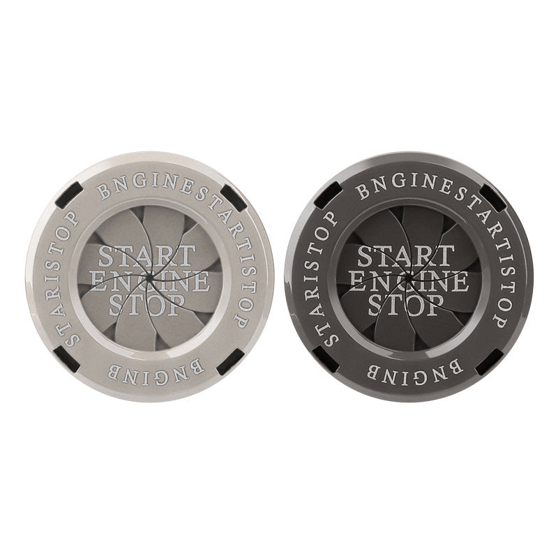 Car Interior Design Modification One-key Start Button Ignition Rotating Protective Cover