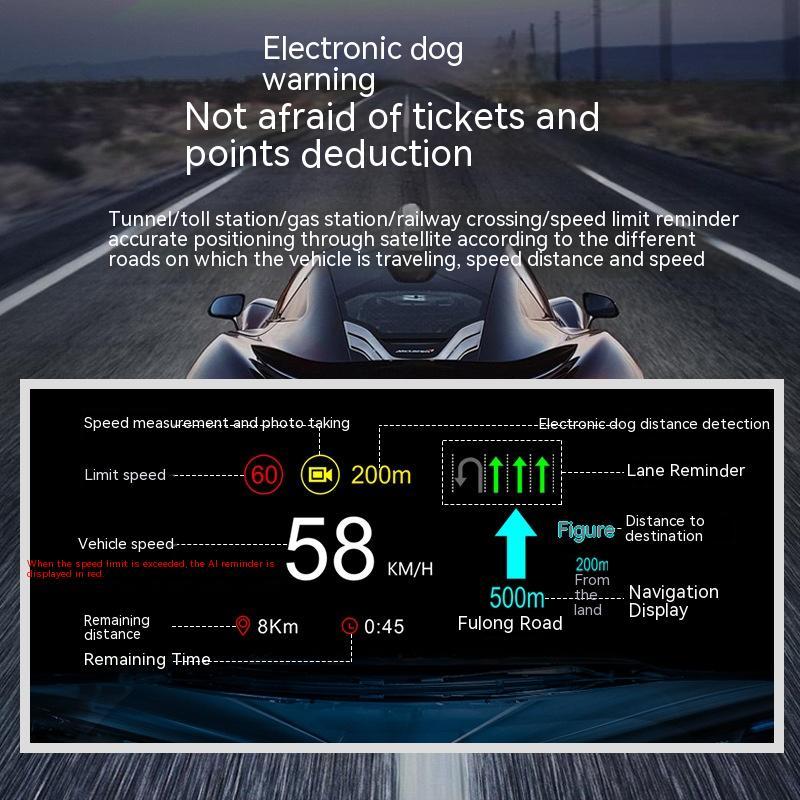 Portable Car Speed Projector Display All-in-one